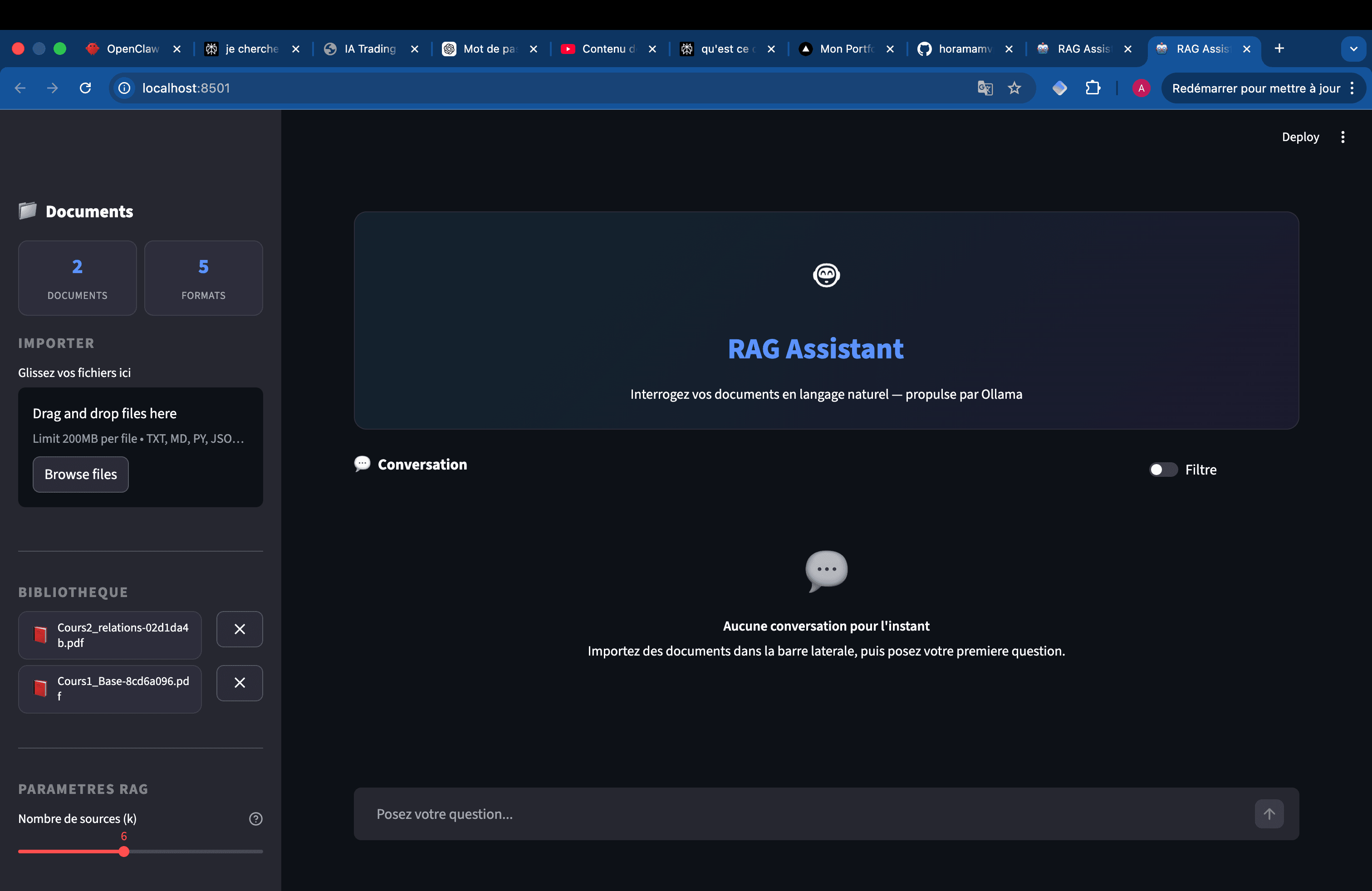 RAG-IA : Assistant Chatbot avec Recherche Semantique Multi-Mode - Image 1